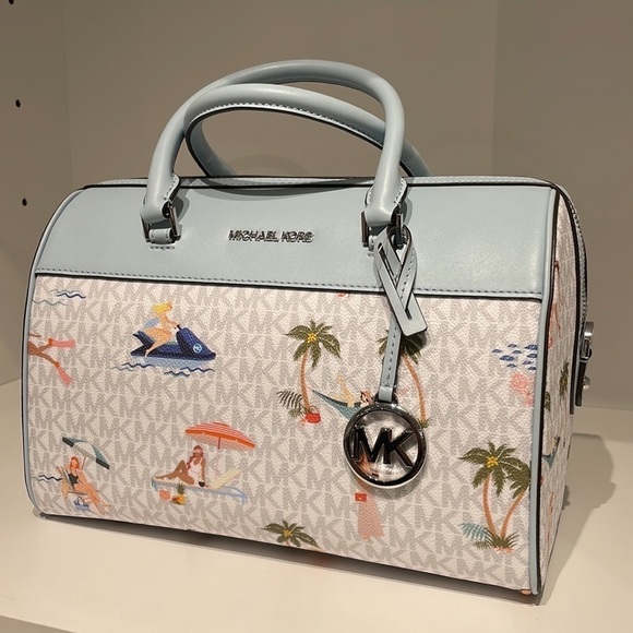 Michael Kors Girls Jet set travel med duffle bag crossbody - Picture 4 of 12